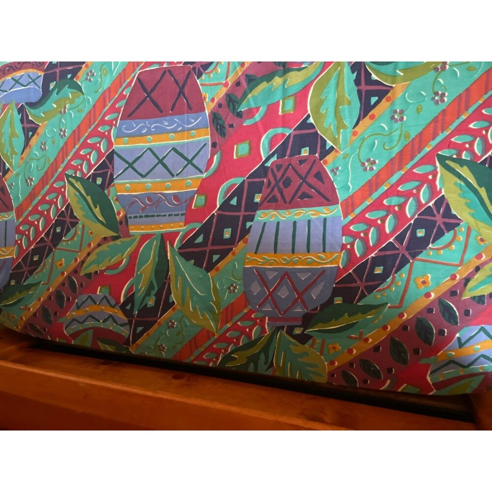 Fitted Full Size Sheet Used Colorful Tropical - Picture 9 of 9